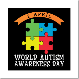 world autism awareness day Posters and Art